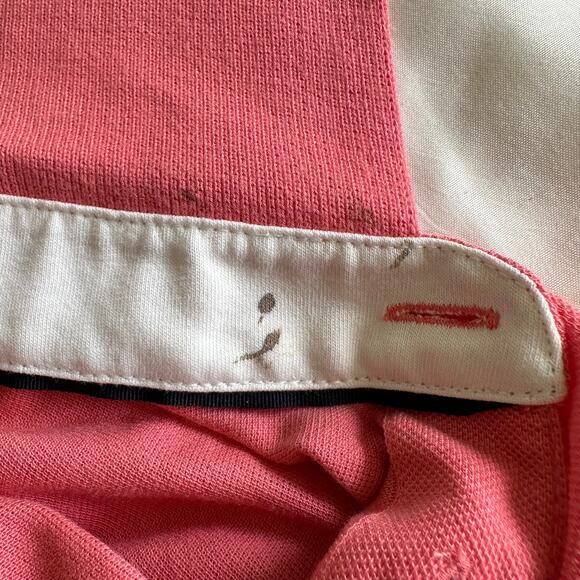 NEW Ted Baker London Golf Polo Modal Cotton Salmon Circle Pattern ST Tall Resort - Picture 11 of 13